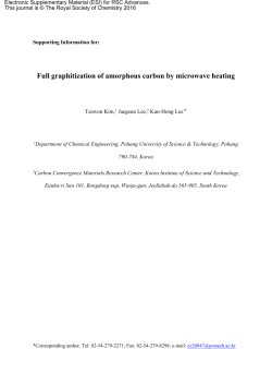 Full graphitization of amorphous carbon by microwave heating