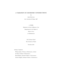 a variation on geometric constructions