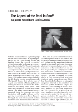 The Appeal of the Real in Snuff