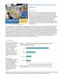 Restricting Mobile Vendors Near Schools
