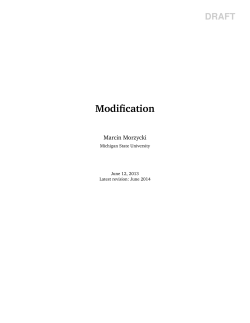 Modification - Michigan State University