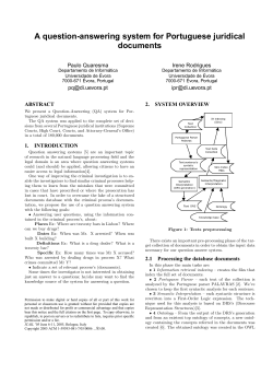 A question-answering system for Portuguese
