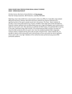Single Source Male Profiles from Sexual Assault