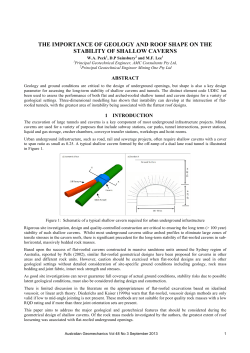 the importance of geology and roof shape on the stability