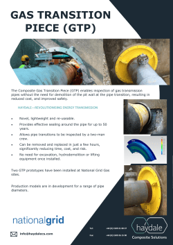 GAS TRANSITION PIECE (GTP)