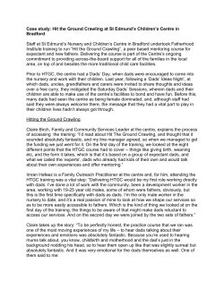 Hit the ground crawling