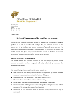 Review of Transparency of Personal Current Accounts | pdf 389 KB