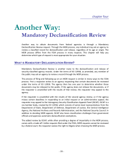 Another Way: Mandatory Declassification Review