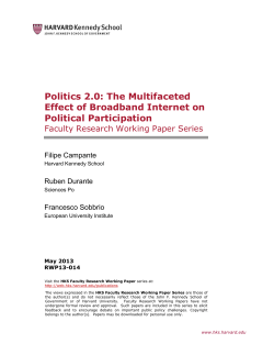 The Multifaceted Effect of Broadband Internet on Political Participation