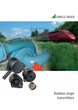 Rotation angle transmitters - Absolute Process Instruments