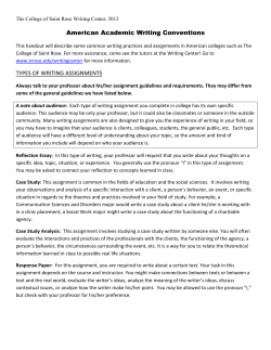 American Academic Writing Conventions