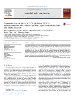 Supramolecular complexes of Co(II), Ni(II) and Zn(II) p