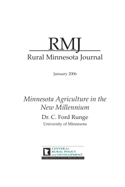 Minnesota Agriculture in the New Millennium
