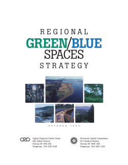 BLUE/GREEN cover - Capital Regional District