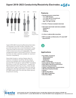 Conductivity Electrodes Signet 2818 to 2823
