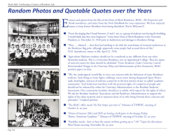 Random Photos and Quotable Quotes over the Years