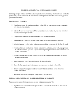 C&oacute;digo de Conducta - Archdiocese of Chicago