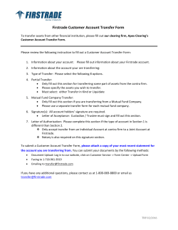Firstrade Customer Account Transfer Form