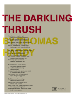 I leant upon a coppice gate When Frost was spectre