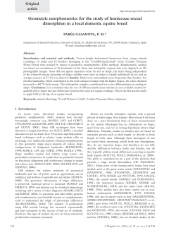 Geometric morphometrics for the study of hemicoxae sexual