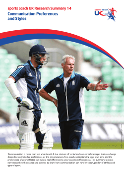 Communication Preferences and Styles