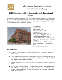 2014 Monitoring Visit to Crossroads Adult Transitional Center