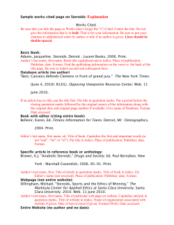 Sample works cited page explained