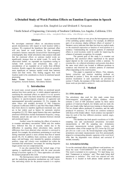 A Detailed Study of Word-Position Effects on Emotion