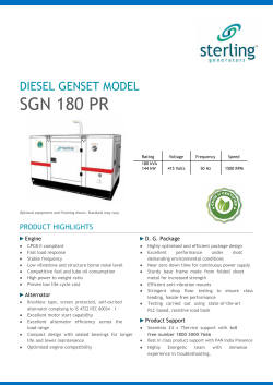 SGN 180 PR - Sterling Generators