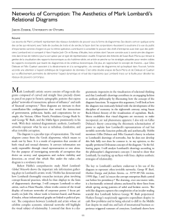 Networks of Corruption: The Aesthetics of Mark Lombardi`s