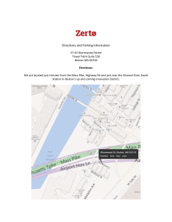 Directions and Parking Information