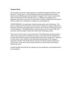 Second Meiosis - Brian Penkrot