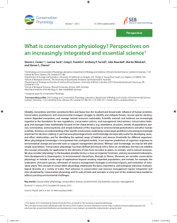 Conservation Physiology | Oxford Academic
