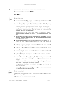 Schedule 61 to the Design And Development Overlay
