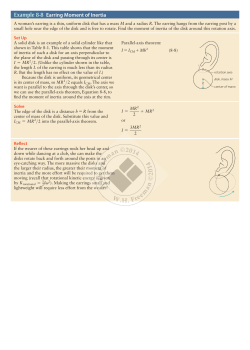 Example 8-8 Earring Moment of Inertia