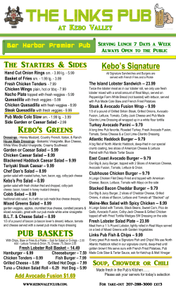 The Links Pub is now open 7 days a week 11