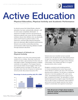 Active Education: Physical Education, Physical Activity and