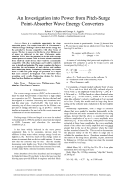 An Investigation into Power from Pitch-Surge