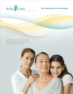 2011 Annual Report - The Rivkin Center