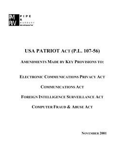 USA PATRIOT ACT (P.L. 107-56)
