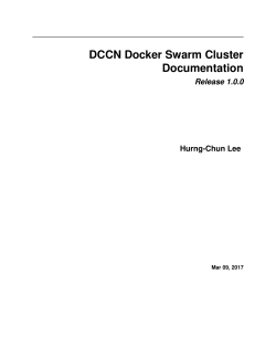 DCCN Docker Swarm Cluster Documentation
