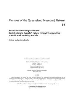 from the Wet Tropics of Queensland