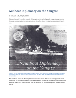 Gunboat Diplomacy on the Yangtze - USS NOA DD-841