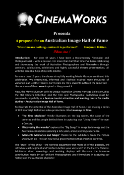 A proposal for an Australian Image Hall of Fame