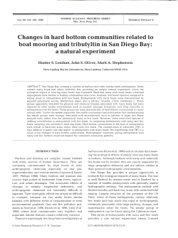 Changes in hard bottom communities related to boat mooring and
