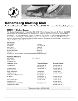Learn to Skate Programs - Schomberg Skating Club