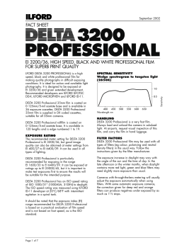 Ilford Delta 3200 Film