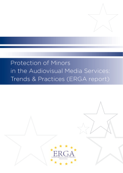 Protection of Minors in the Audiovisual Media Services: Trends