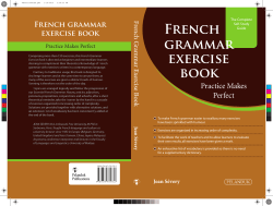 FRENch GRAMMAR ExERciSE bOOk - UM Repository