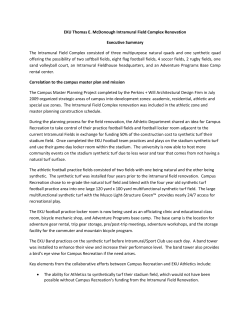 EKU Thomas E. McDonough Intramural Field Complex Renovation